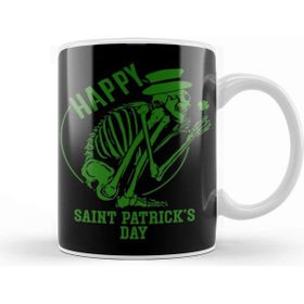 Baskı Dükkanı St Patricks Day Skull Kupa