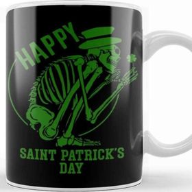 Baskı Dükkanı St Patricks Day Skull Kupa