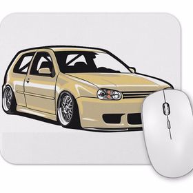 Baskı Dükkanı Stanced Out Golf Mk4 Creme Mouse Pad
