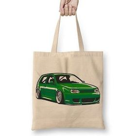 Baskı Dükkanı Stanced Out Golf Mk4 Green Bez Çanta