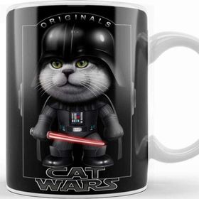Baskı Dükkanı Star Cat Wars 0120 Kupa
