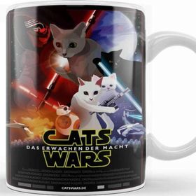 Baskı Dükkanı Star Cat Wars 018 Kupa