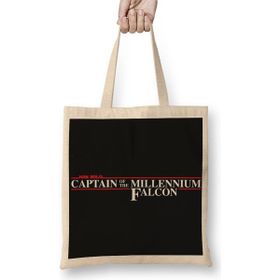 Baskı Dükkanı Star Wars Captain Of The Millennium Falcon Bez Çanta