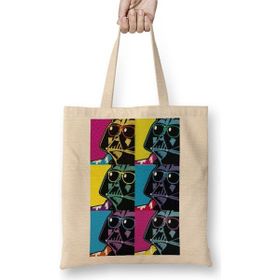 Baskı Dükkanı Star Wars Darth Vader Pop Art Bez Çanta