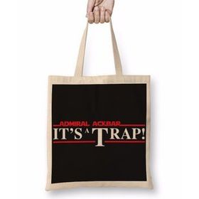 Baskı Dükkanı Star Wars Its a Trap Bez Çanta