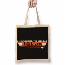 Baskı Dükkanı Star Wars Light Speed Bez Çanta