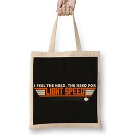 Baskı Dükkanı Star Wars Light Speed Bez Çanta