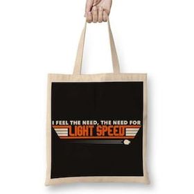 Baskı Dükkanı Star Wars Light Speed Bez Çanta