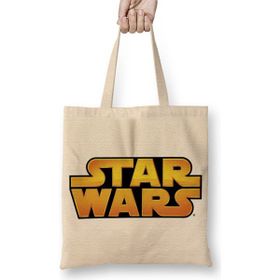 Baskı Dükkanı Star Wars Logo Bez Çanta