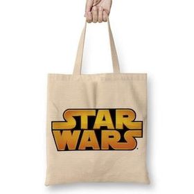 Baskı Dükkanı Star Wars Logo Bez Çanta