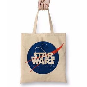 Baskı Dükkanı Star Wars Nasa Logo 2 Bez Çanta