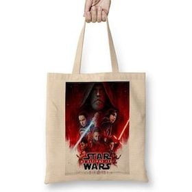 Baskı Dükkanı Star Wars Os Ultimos Jedis Bez Çanta