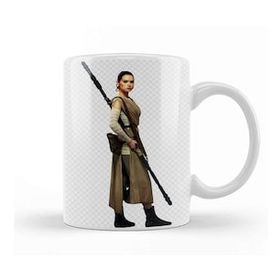 Baskı Dükkanı Star Wars Rey Galaxy Silhouette Cut Out 01 Kupa
