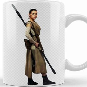 Baskı Dükkanı Star Wars Rey Galaxy Silhouette Cut Out 01 Kupa