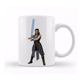 Baskı Dükkanı Star Wars Rey Galaxy Silhouette Cut Out 02 Kupa
