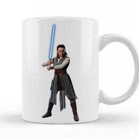Baskı Dükkanı Star Wars Rey Galaxy Silhouette Cut Out 02 Kupa