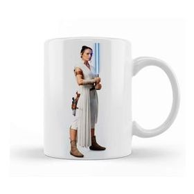 Baskı Dükkanı Star Wars Rey Galaxy Silhouette Cut Out Kupa