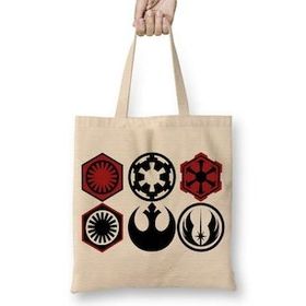 Baskı Dükkanı Star Wars Simge Bez Çanta