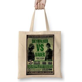 Baskı Dükkanı Star Wars Skywalker Vs Vader Bez Çanta