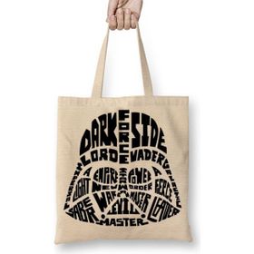 Baskı Dükkanı Star Wars Typography Bez Çanta