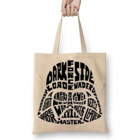 Baskı Dükkanı Star Wars Typography Bez Çanta