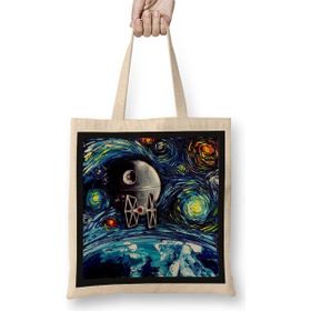 Baskı Dükkanı Star Wars Van Gogh Never Saw Bez Çanta