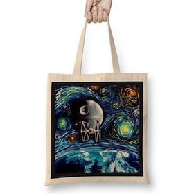 Baskı Dükkanı Star Wars Van Gogh Never Saw Bez Çanta