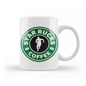 Baskı Dükkanı Starbucks Starrucks Coffee Rugby Running Logo Kupa