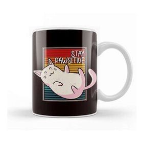 Baskı Dükkanı Stay Pawsitive Cat Owner Kitten Lover Animal Fan Cats Pets Kupa