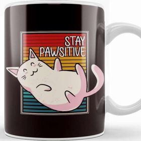 Baskı Dükkanı Stay Pawsitive Cat Owner Kitten Lover Animal Fan Cats Pets Kupa