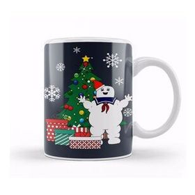 Baskı Dükkanı Stay Puft Ghostbusters Around the Christmas Tree Kupa