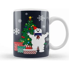 Baskı Dükkanı Stay Puft Ghostbusters Around the Christmas Tree Kupa