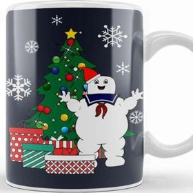 Baskı Dükkanı Stay Puft Ghostbusters Around the Christmas Tree Kupa