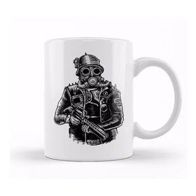 Baskı Dükkanı Steampunk Soldier Kupa