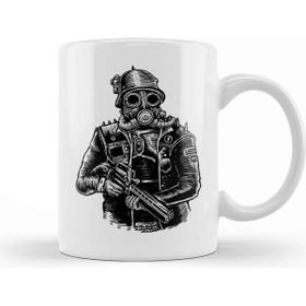 Baskı Dükkanı Steampunk Soldier Kupa