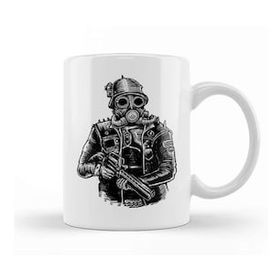 Baskı Dükkanı Steampunk Soldier Kupa