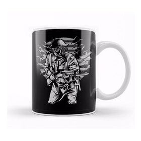Baskı Dükkanı Steampunk Style Soldier Kupa