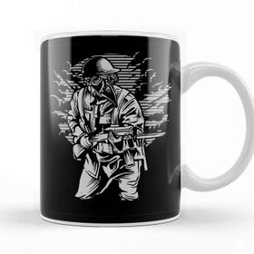 Baskı Dükkanı Steampunk Style Soldier Kupa
