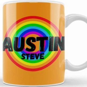 Baskı Dükkanı Steve Austin Vintage Retro Rainbow Style Warriors Design Wrestlers Gift Kupa