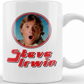 Baskı Dükkanı Steve Irwin Crocodile Hunter Retro Photo Frame Kupa