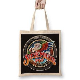 Baskı Dükkanı Steve Miller Band Bez Uzun Saplı Krem Rengi Çanta