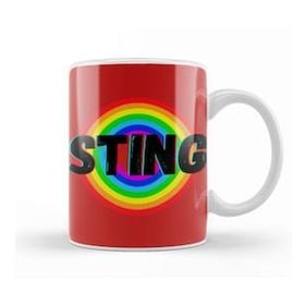 Baskı Dükkanı Sting Vintage Retro Rainbow Style Warriors Design Wrestlers Gift Kupa