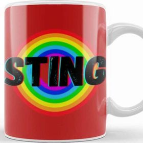 Baskı Dükkanı Sting Vintage Retro Rainbow Style Warriors Design Wrestlers Gift Kupa