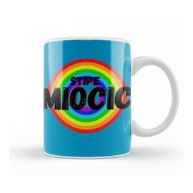 Baskı Dükkanı Stipe Miocic Vintage Retro Rainbow Style Warriors Design Wrestlers Gift Kupa