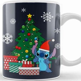 Baskı Dükkanı Stitch Christmas Tree Lilo and Stitch Kupa
