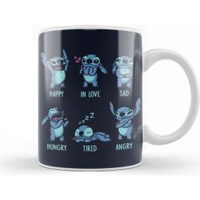 Baskı Dükkanı Stitch Monster Emotions Kupa