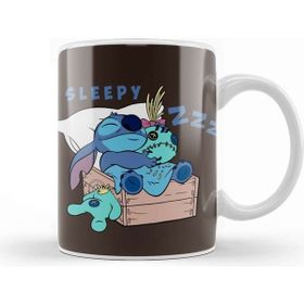 Baskı Dükkanı Stitch Sleepy Cute Kupa