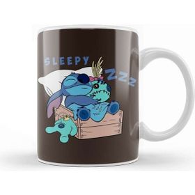 Baskı Dükkanı Stitch Sleepy Cute Kupa