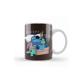 Baskı Dükkanı Stitch Sleepy Cute Kupa