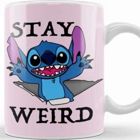 Baskı Dükkanı Stitch Stay Weird Kupa